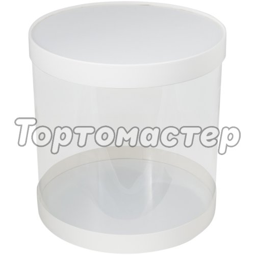 Коробка для торта тубус Белая 20х20 см 022620
