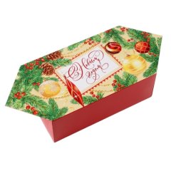 Коробка для сладостей Конфета новогодняя 14х22х8 см 7060235