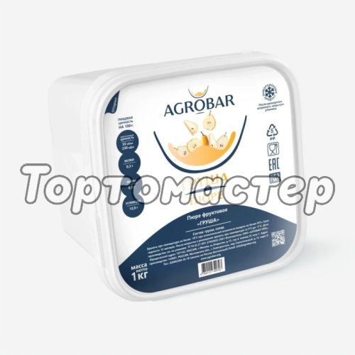 Пюре замороженное AGROBAR Груша 1 кг 