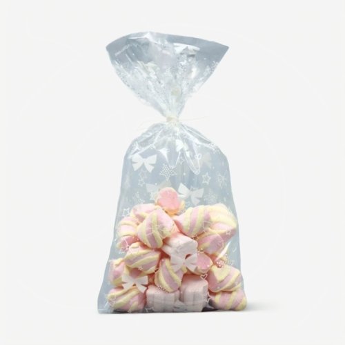 Пакетик прозрачный для сладостей "Бантики" 14х29 см 1 шт 6831697