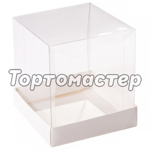 Коробка для сладостей прозрачная 18х18х16 см 5 шт КУ-00695