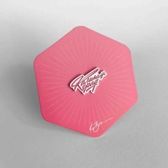 Значок с символом Калининграда Розовый 