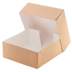 Коробка для торта Крафт 25х25х10 см OSQ CAKE 6000