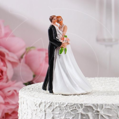 Фигурка на торт "Молодожёны" 12 см 1692496