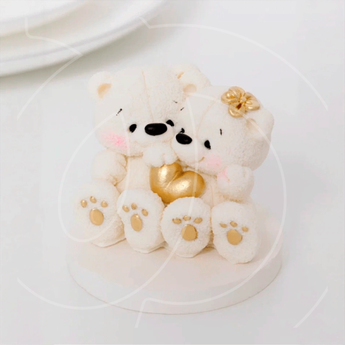 Фигурка из шоколадной глазури "Влюблённые мишки" SM3705