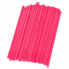 Палочки для кейк-попс бумажные Розовые 15 см 100 шт Б-5
