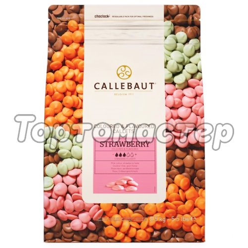 Шоколад CALLEBAUT Розовый клубничный 2,5 кг STRAWBERRY-RT-U70