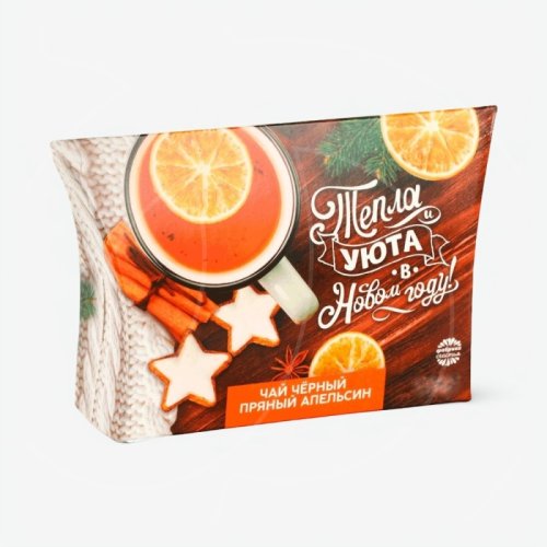 Чай листовой со вкусом апельсина и корицы "Тепла и уюта в Новом году" 20 г 6887827