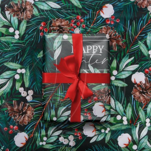 Бумага упаковочная "Зимний хлопок" 70×100 см 5155316