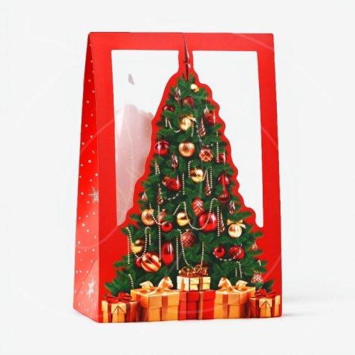 Коробка для сладостей "Ёлка новогодняя" 15х7х22 см 10360093