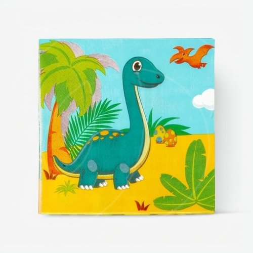 Салфетки бумажные "Динозаврики" 12 шт 446193
