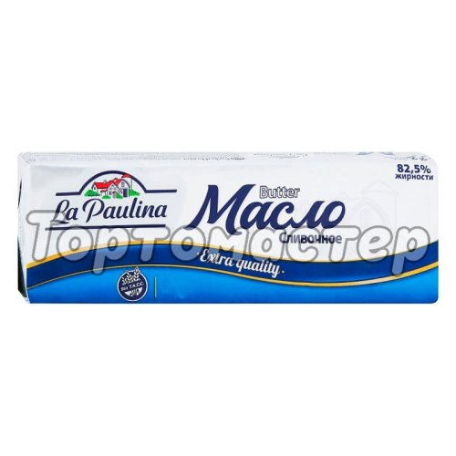 Масло сливочное La Paulina 82,5% 400 г без скидки