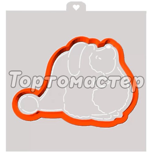 Вырубка пластиковая и трафарет LUBIMOVA Ёжик в шапочке LC-00011306