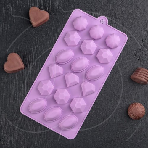 Форма силиконовая "Кристаллы" 4607205