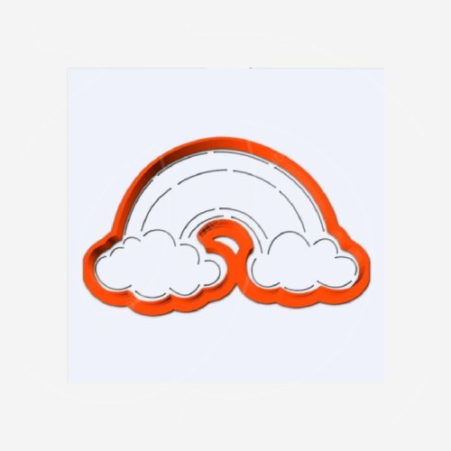 Вырубка пластиковая и трафарет LUBIMOVA "Радуга" LC-00010062	