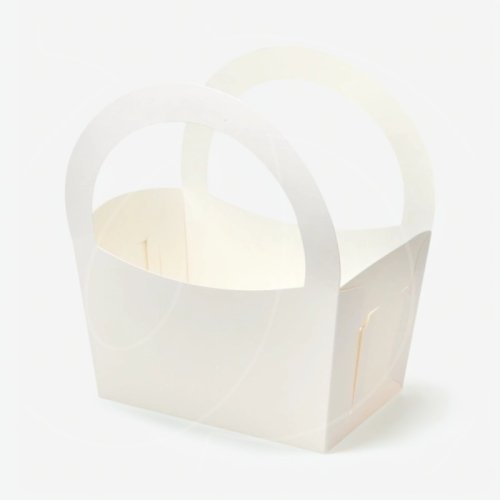 Корзинка для сладостей Белая 15х10х10 см 16-1-2