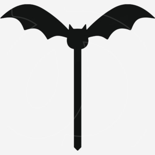 Топпер декоративный акриловый "Летучая мышь" 6х6 см ТСК388		