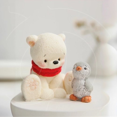 Фигурка из шоколадной глазури "Мишка и пингвин" SM4004