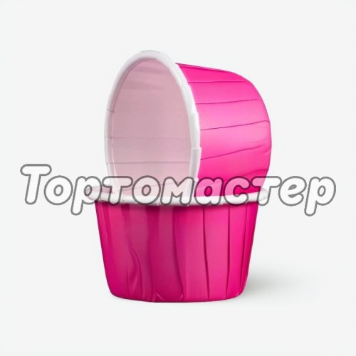Капсула бумажная с подворотом Фуксия D38 H30 100 шт 850065, б-9