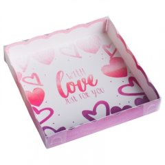 Коробка для сладостей "С любовью" 15х15х3 см 4711889