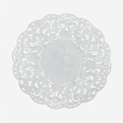 Салфетка бумажная ажурная белая 16 см 10 шт 224711002