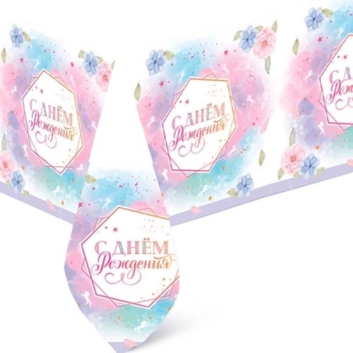 Скатерть бумажная "Маршмеллоу" 704026