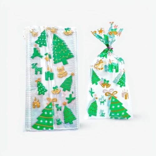 Пакетик прозрачный для сладостей "Ёлочки" 27х13 см 10 шт пак-16	, 99 ₽ Пакетик прозрачный для сладостей "Ёлочки" 27х13 см 10 шт пак-16