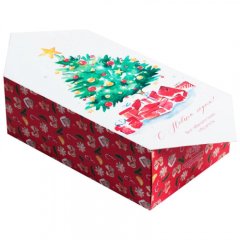 Коробка для сладостей "Конфета Новогодняя" 9,3х14,6х5,3 см 4381611