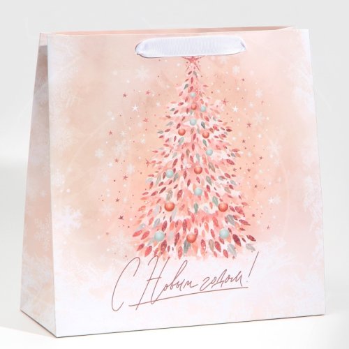 Пакет бумажный "Pink" 30х30х12 см 