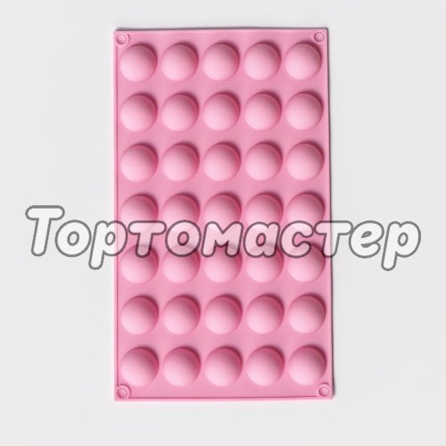 Форма силиконовая "Полусферы" 2,7 см 35 шт 3624964, СФ-206