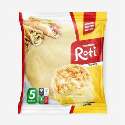 Лепешка роти Roti "Сырная" 450 г 