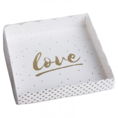 Коробка для сладостей "Love" 15x15x3 см 5 шт 4711893