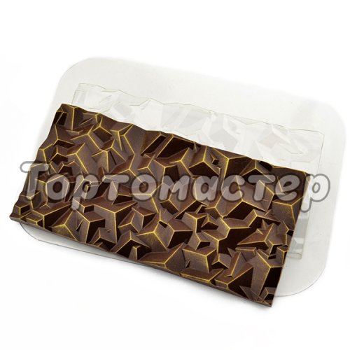 Форма пластиковая Плитка шоколада Текстура
