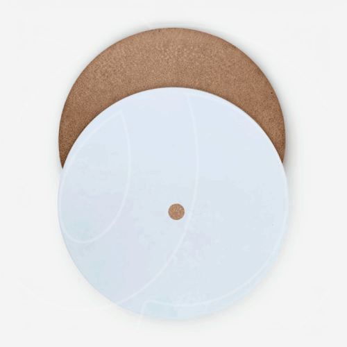 Подложка под торт с отверстием ЛМДФ Белая 6 мм 28 см 