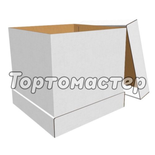 Коробка для торта Белая 35х35х58 см 