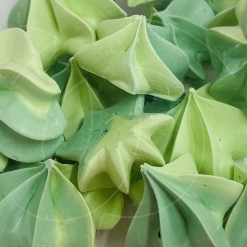 Украшение кондитерское сахарное безе "Зелёное" 30 г 