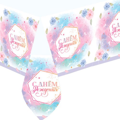 Скатерть бумажная "Ванильное небо" 704023