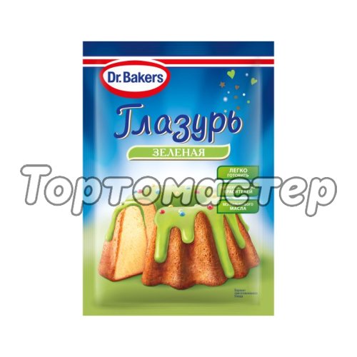 Глазурь сахарная Dr.Oetker (Dr. Bakers) Зелёная 90 г 