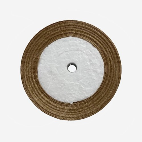 Лента для декора и упаковки Атласная Бежевая 2,5 см л07