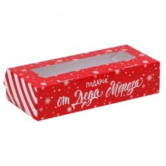 Коробка для сладостей "Подарок от Деда Мороза" 17х7х4 см 5097352
