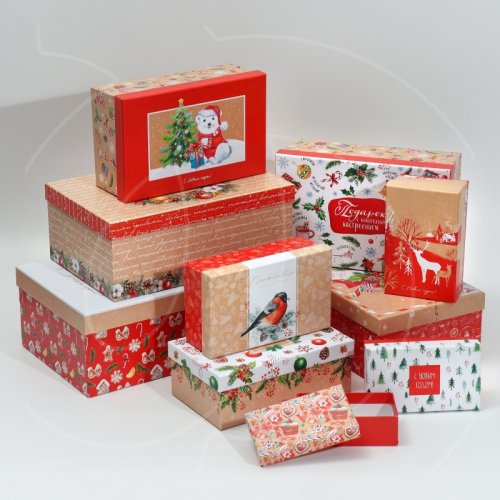 Набор подарочных коробок "Уютный Новый год" 4413753